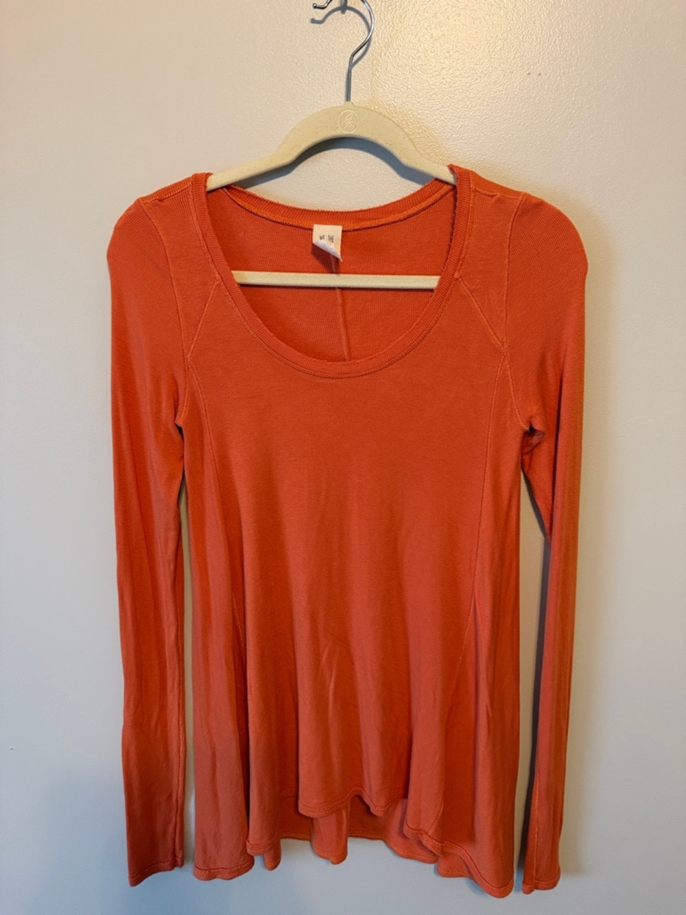 We The Free Orange January Long Sleeve Tee